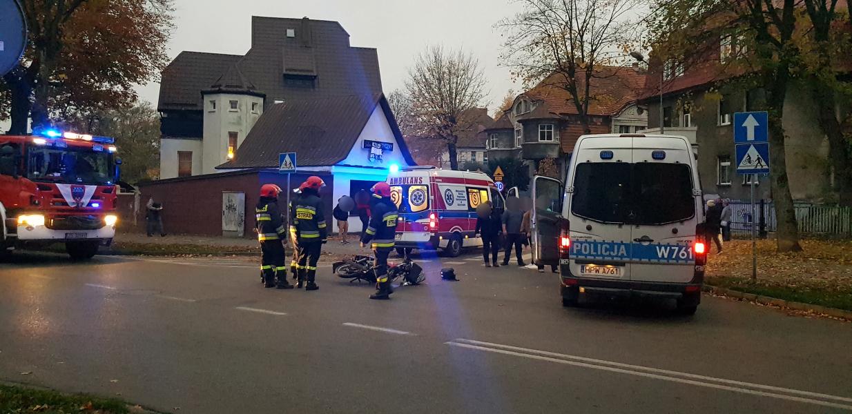 Wypadek drogowy w centrum Białogardu 