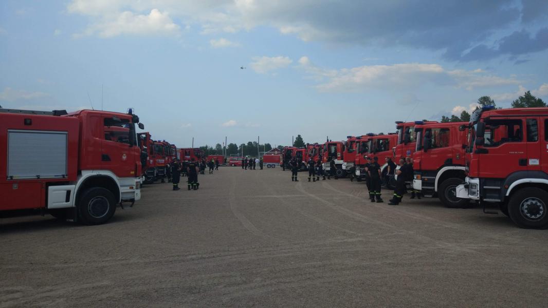 Strażacy dotarli do celu - dziś rozbili obóz!  AKCJA SZWECJA (FOTO)