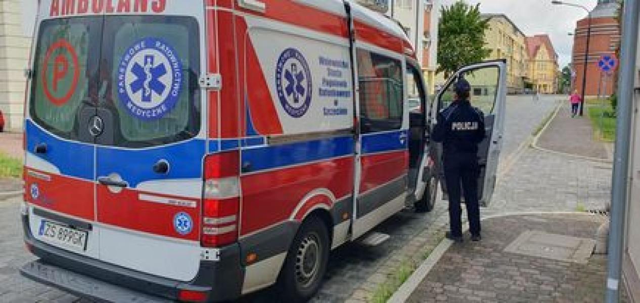 Potrącenie pieszego na ul. Reymonta.