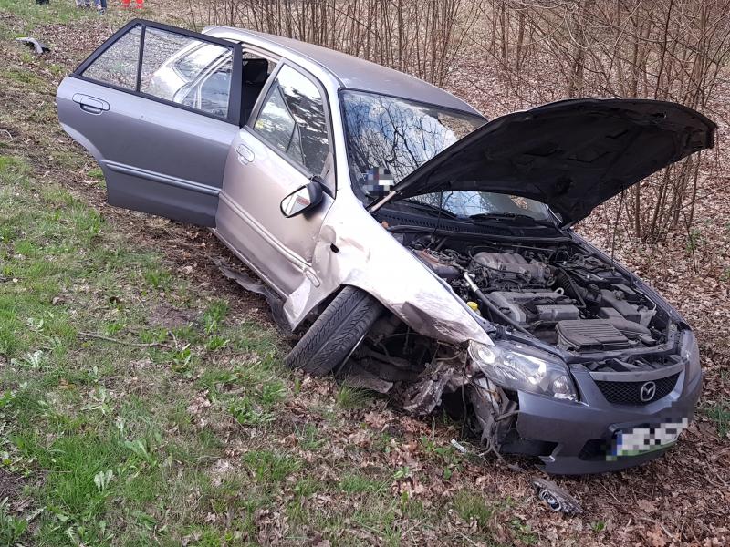Wypadek pod Białogardem  - 10 miesięczne dziecko trafiło do szpitala!