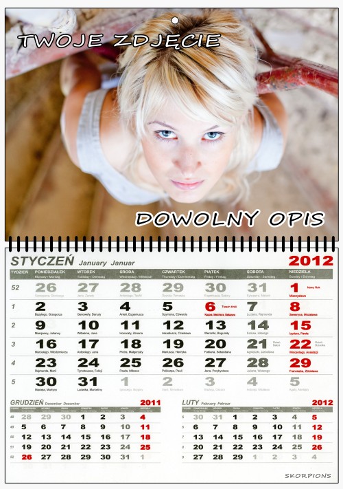 Kończy się rok, czas na nowy kalendarz.