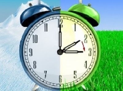 Zmiana czasu z zimowego na letni.