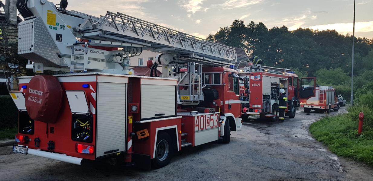 Nocny pożar domu w Białogardzie - ewakuowano  11 osób w tym 4 dzieci ! 