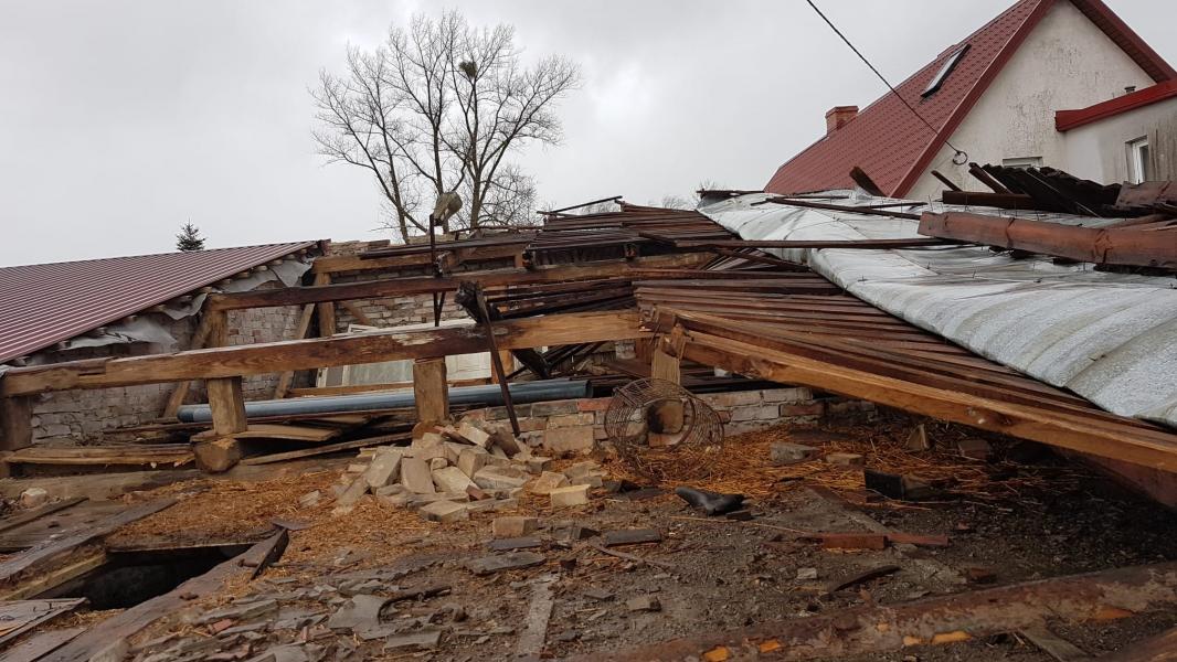 Skutki Orkanu Eunice