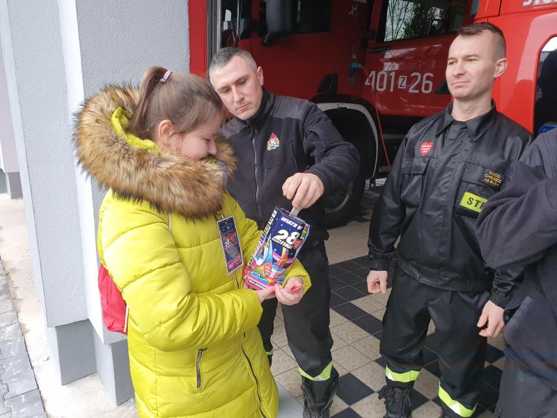 Strażacy z PSP Białogard wspierają 28. Finał Wielkiej Orkiestry Świątecznej Pomocy