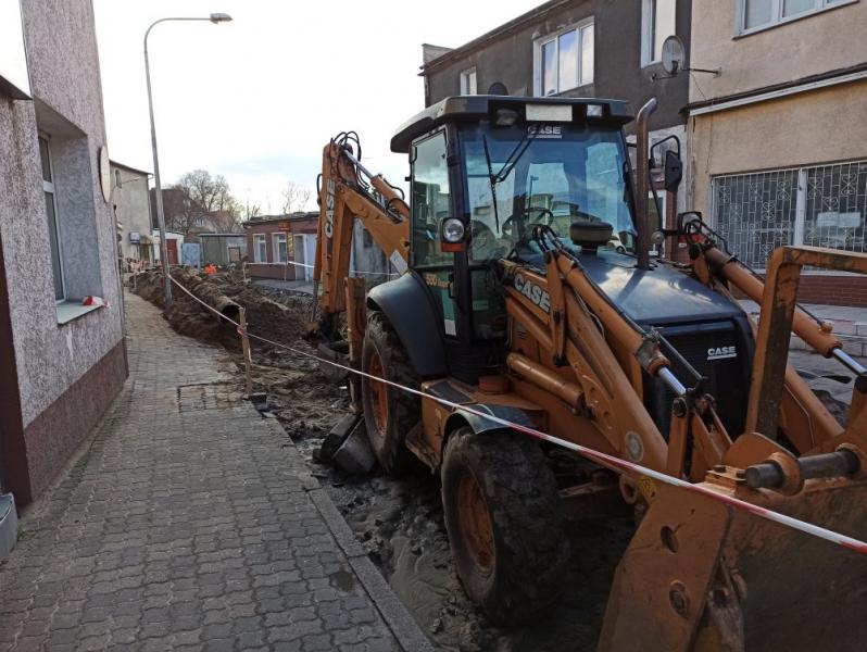 Trwają prace nad remontem Zaułka Drzewnego w Białogardzie