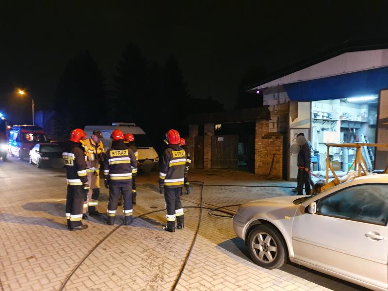 Pożar w kotłowni przydomowego warsztatu w Białogardzie. 