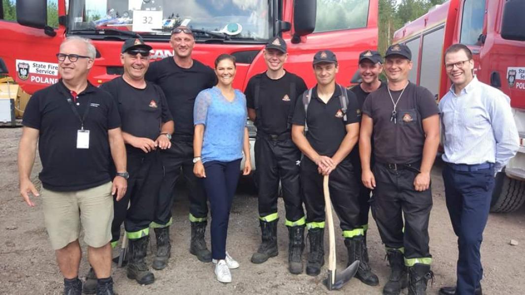 Księżna Szwecji odwiedziła naszych strażaków! 