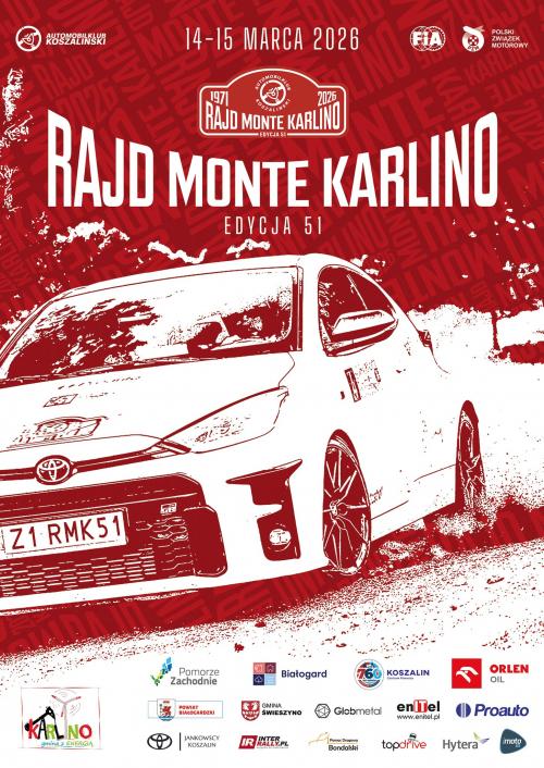 Rajdowe emocje wracają do Białogardu. 51. Rajd Monte Karlino już w sobotę 