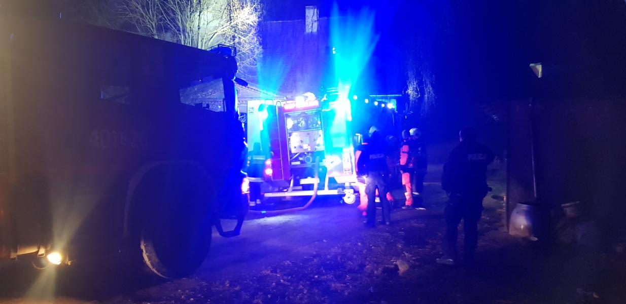Pożar domu w Kowańczu pod Karlinem - jedna osoba poszkodowana! 