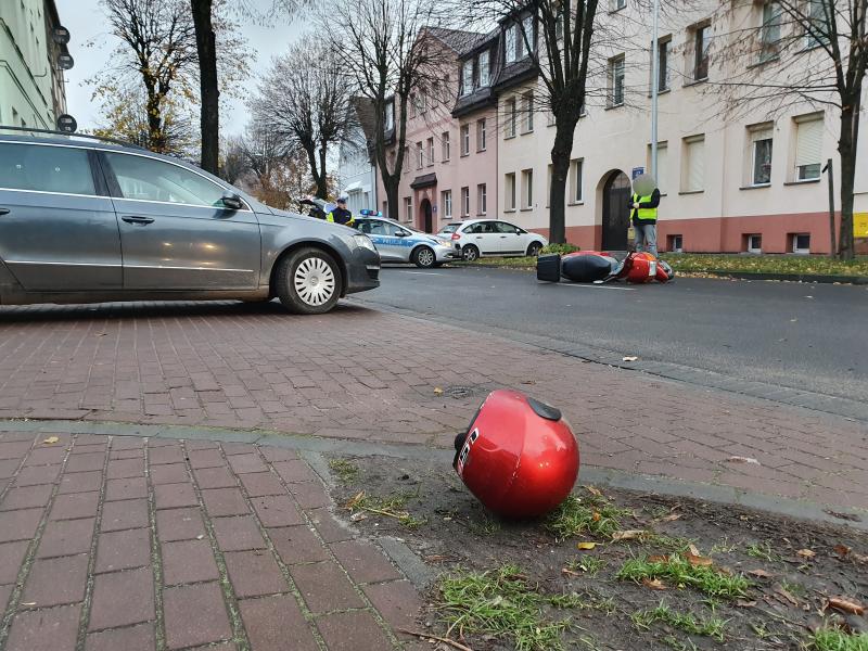 Zdarzenie drogowe na ul. Lipowej w Białogardzie 