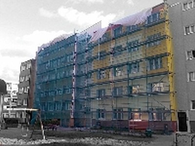 Remont bloków na ul. Piastów 