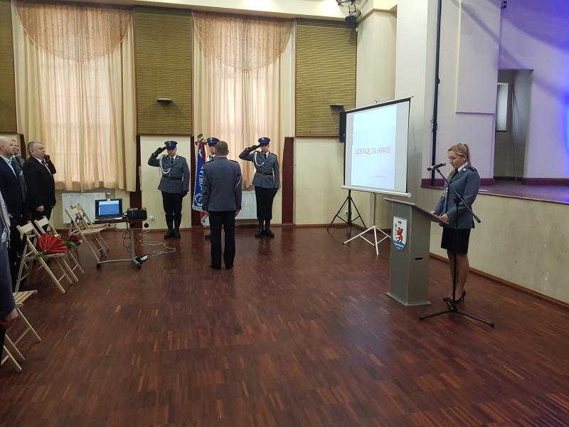 Odprawa Służbowa  i pożegnanie Komendanta Powiatowego Policji w Białogardzie - obszerna fotorelacja.