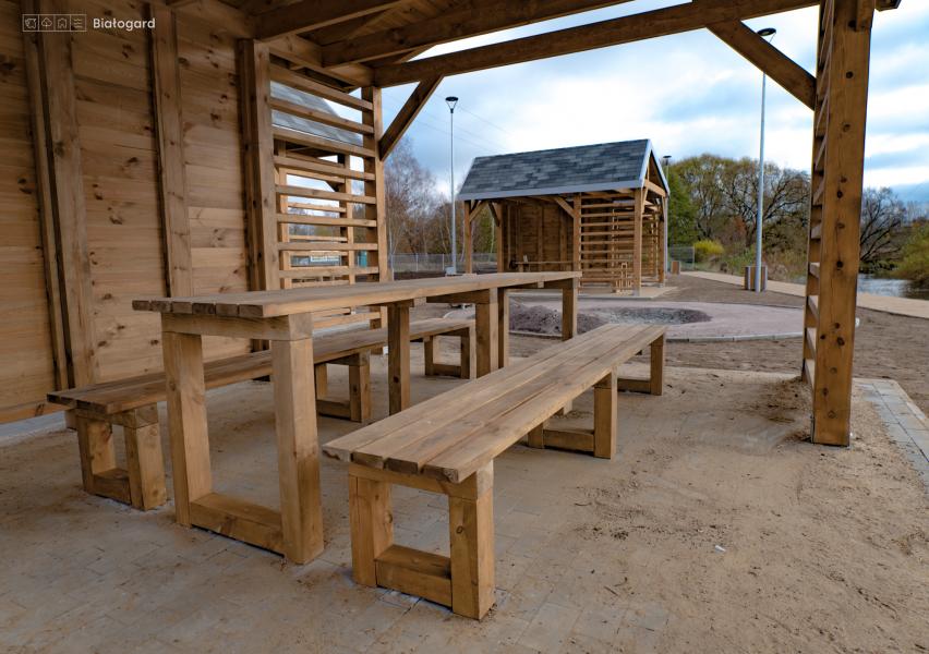 Przystań kajakowa już prawie gotowa