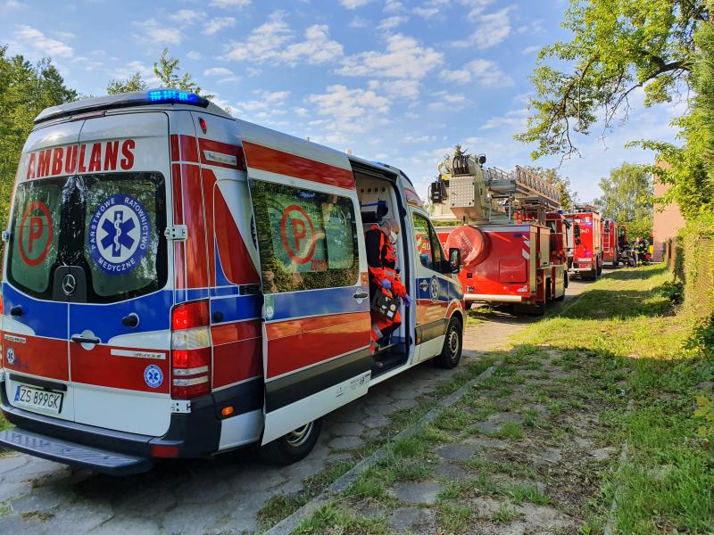 Pożar pieca gazowego w budynku wielorodzinnym!