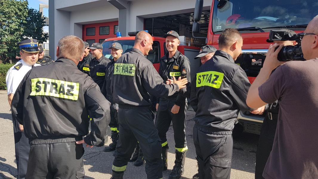 Powitanie strażaków Świnoujście i Białogard - duża porcja zdjęć!