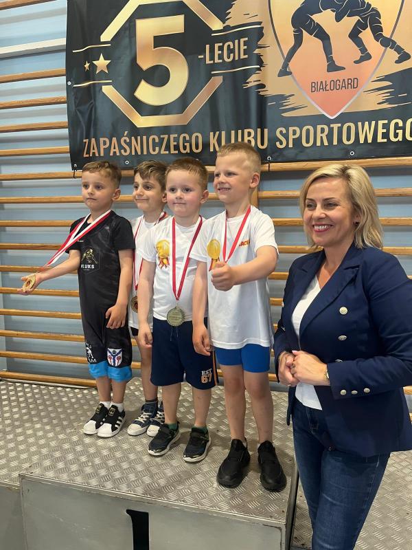 Turniej z okazji 5-lecia Zapaśniczego Klubu Sportowego w Białogardzie