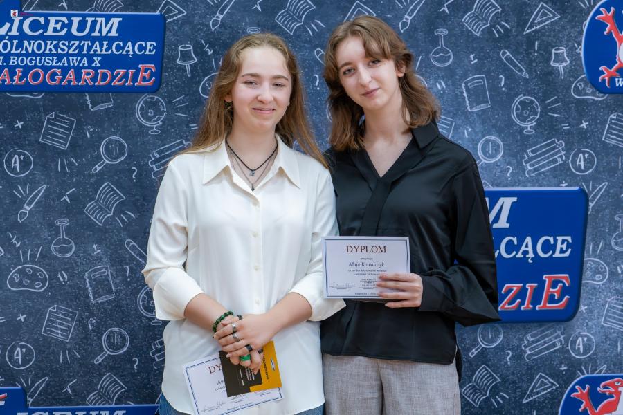 Uroczyste wręczenie nagród dla najlepszych uczniów LO im. Bogusława X w Białogardzie