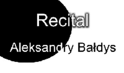 Recital Aleksandry Bałdys 