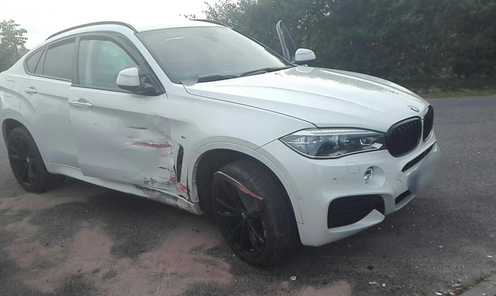 Zderzenie dwóch pojazdów w Tychowie - wyglądało groźnie. 