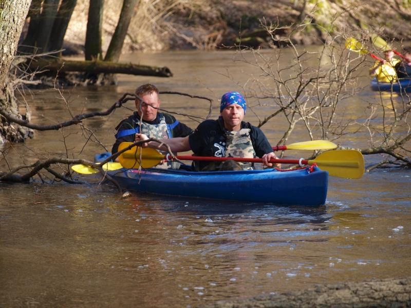 Aleksander Doba i Aleksander Lwow w kajaku pod Białogardem!