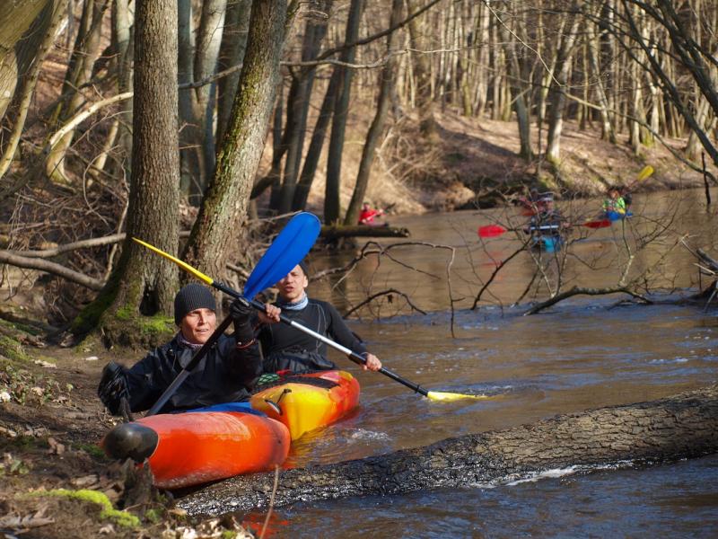 Aleksander Doba i Aleksander Lwow w kajaku pod Białogardem!