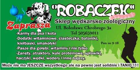 Sklep Wędkarsko - zoologiczny ROBACZEK