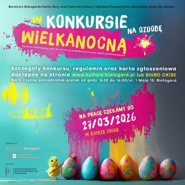Wielkanocna kreatywność dzieci – konkurs w Białogardzie
