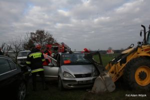 Wypadek koło Lulewic.