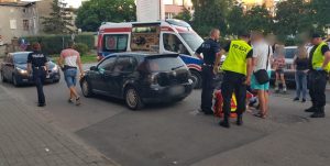 Wypadek w centrum Białogardu  – 8 latka potrącona przez auto.