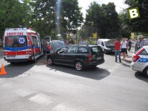 Kolizja na skrzyżowaniu równorzędnym – ZDJĘCIA