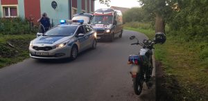 Kierujący jednośladem uderzył w drzewo  – wydmuchał 3 promile!