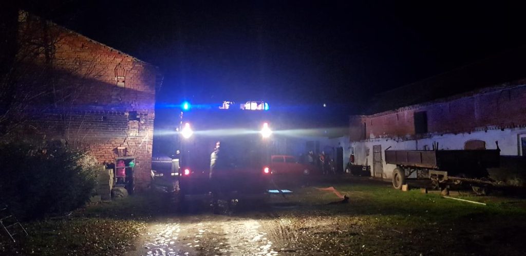 Pożar domu jednorodzinnego w Klępinie Białogardzkim.