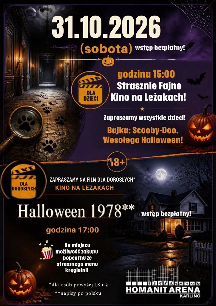Halloween na leżakach w Karlinie. Dwa bezpłatne seanse 31 października